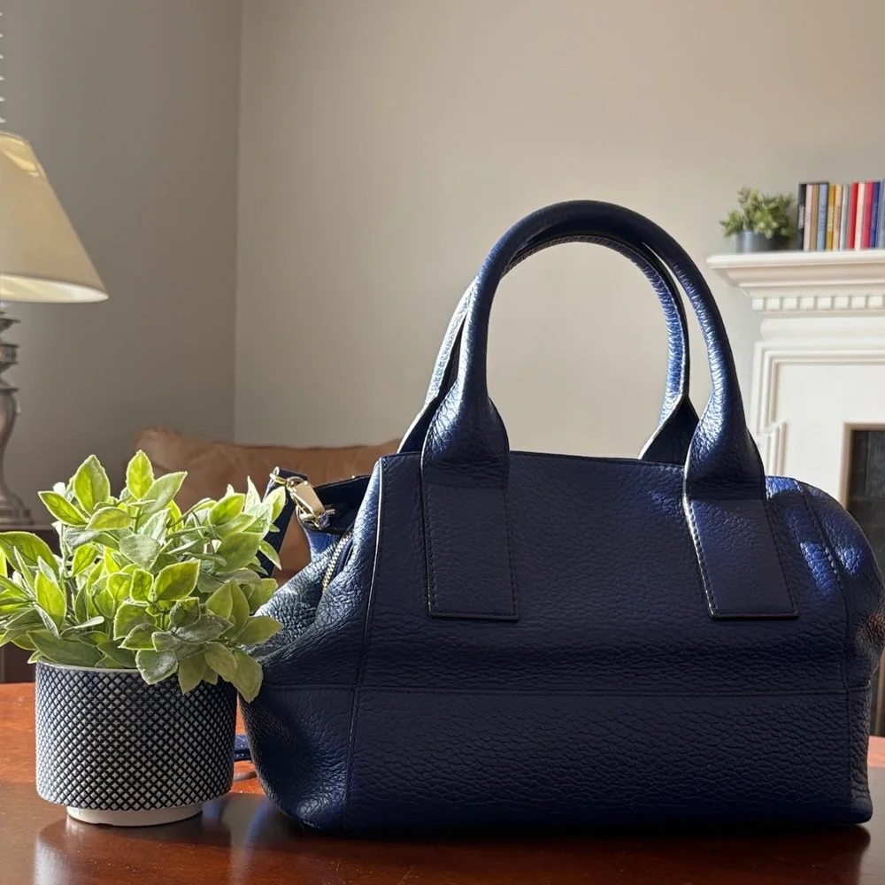 KATE SPADE - EUC Southport Ave Sloan Satchel Cobalt Blue Leather Bag